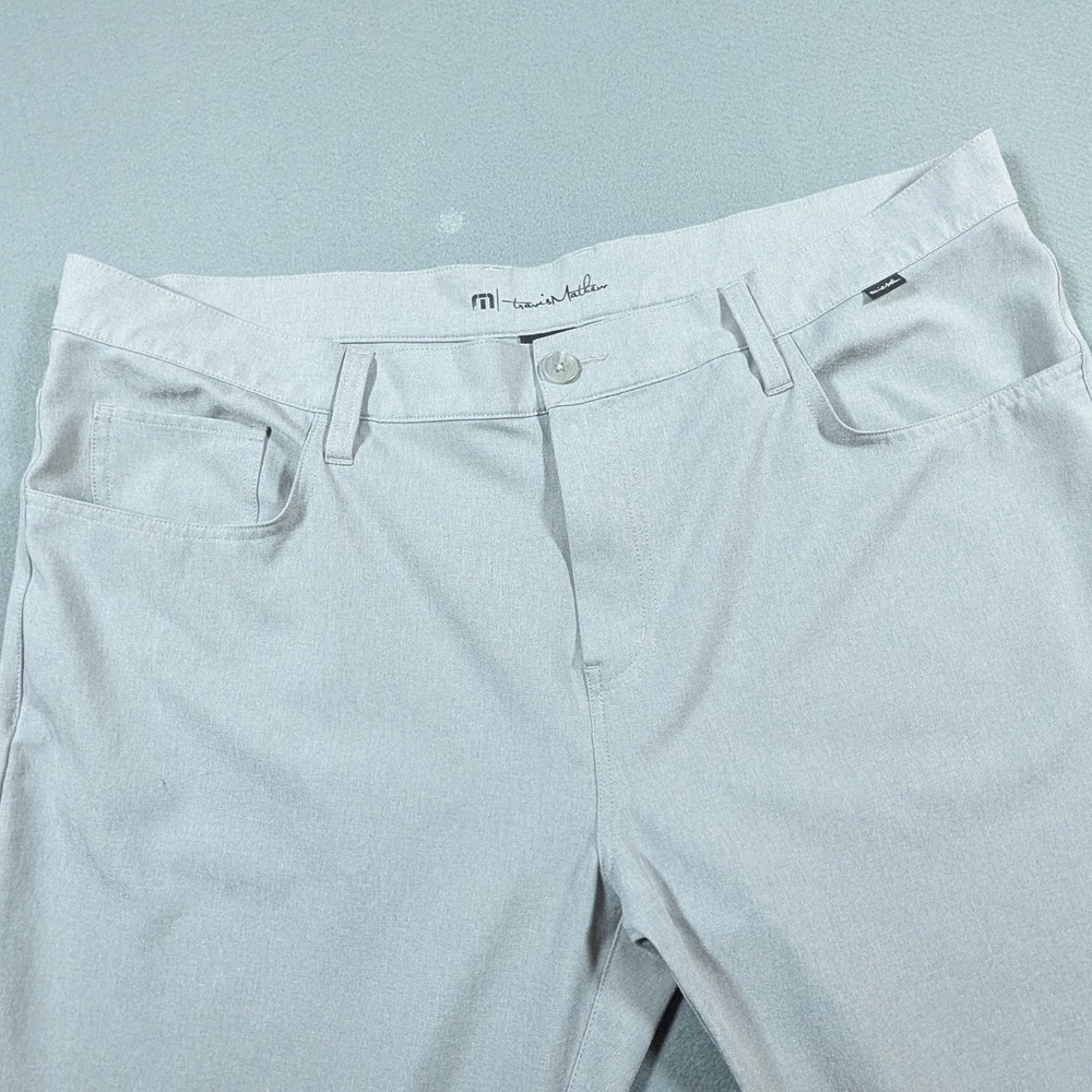 Travis Mathew Golf Pants Mens 40 Grey Performance Stretch Five Pocket Trousers